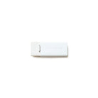 White eraser in white holder with Blackwing branding on white background