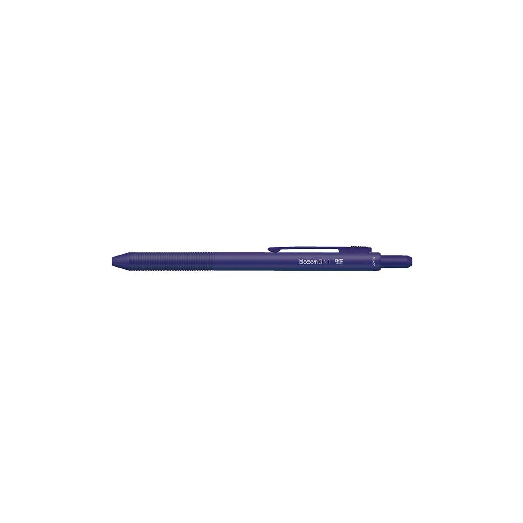 Blue pen on a white background
