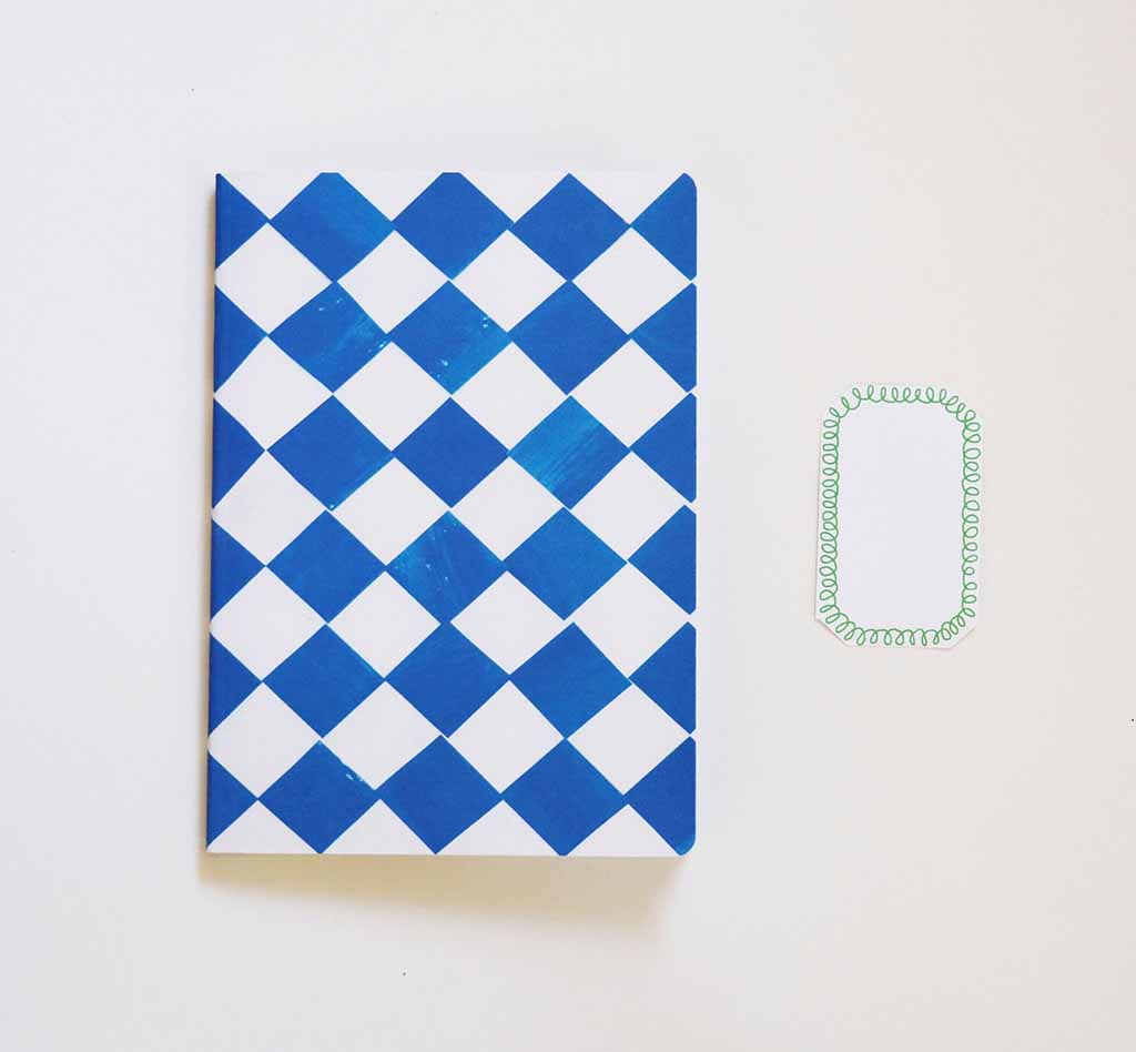 A5 Checkered Sketch Notebooks    at Boston General Store