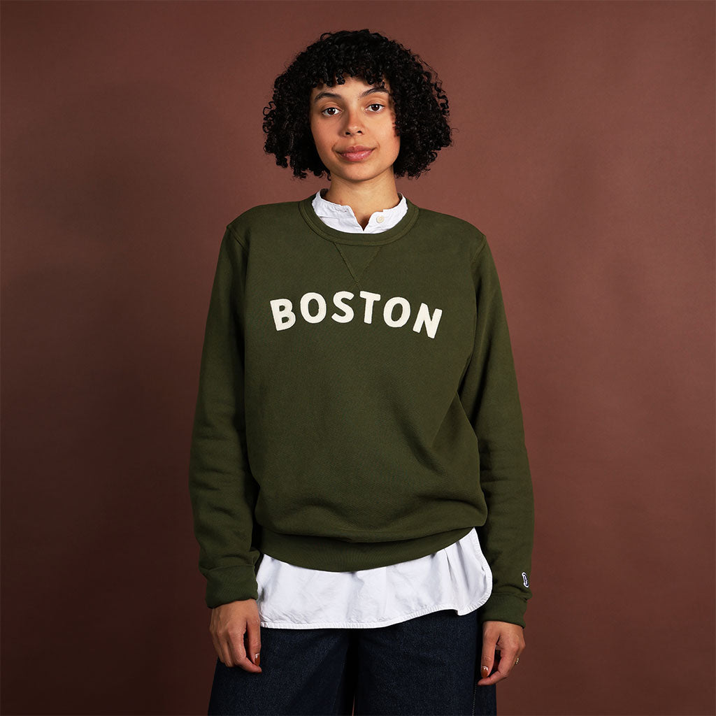 Boston Crewneck Terry Sweatshirt
