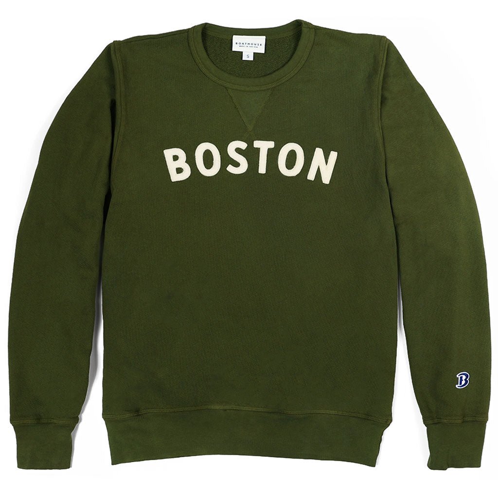 Boston Crewneck Terry Sweatshirt Boston General Store