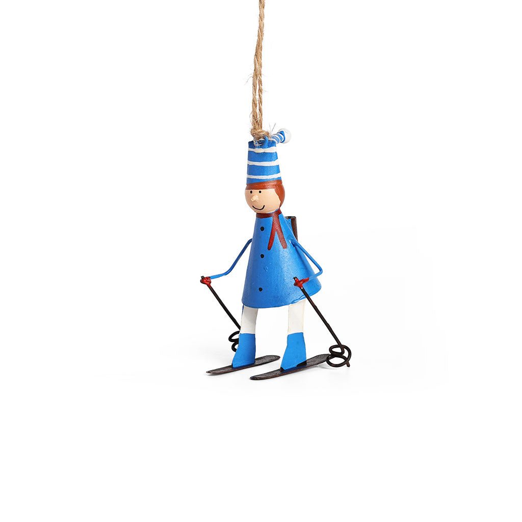 Boy on Skis Ornament Boston General Store