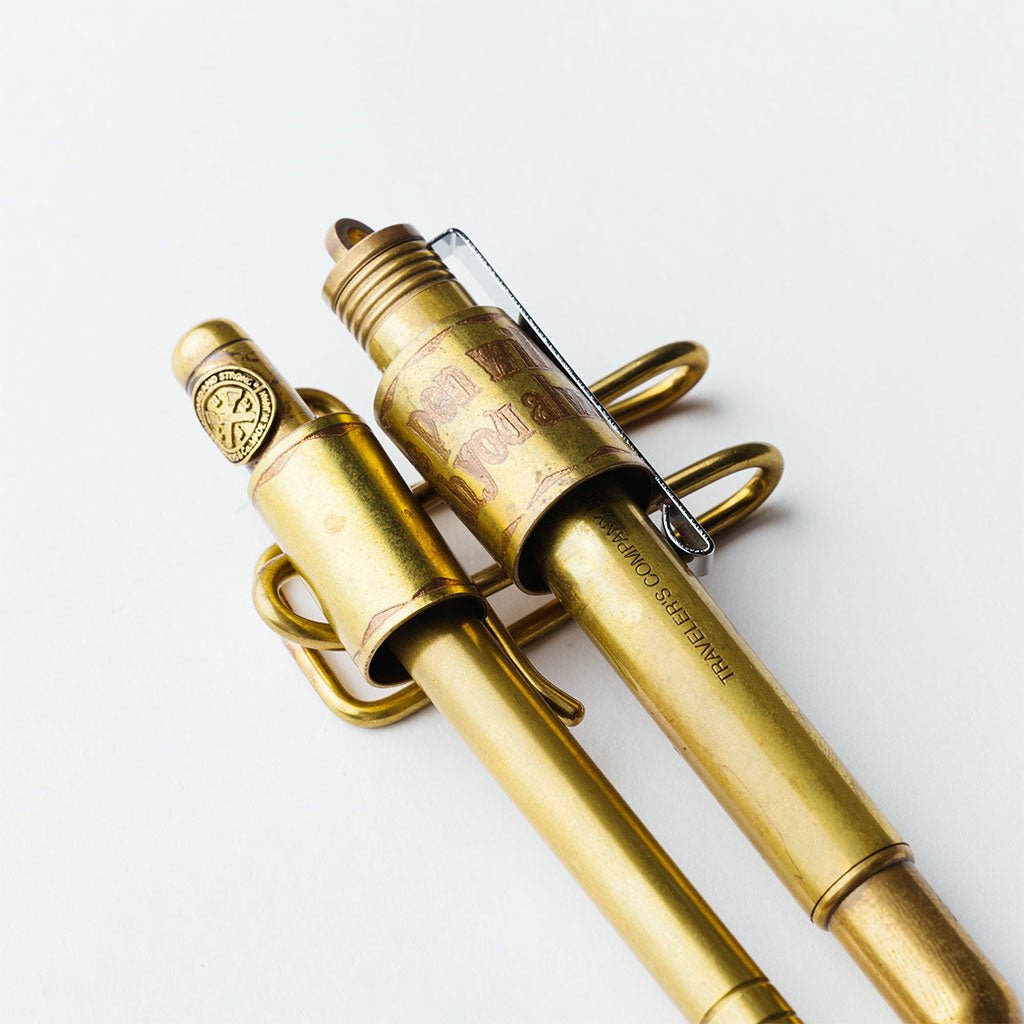 Brass Double Pen Clip Boston General Store