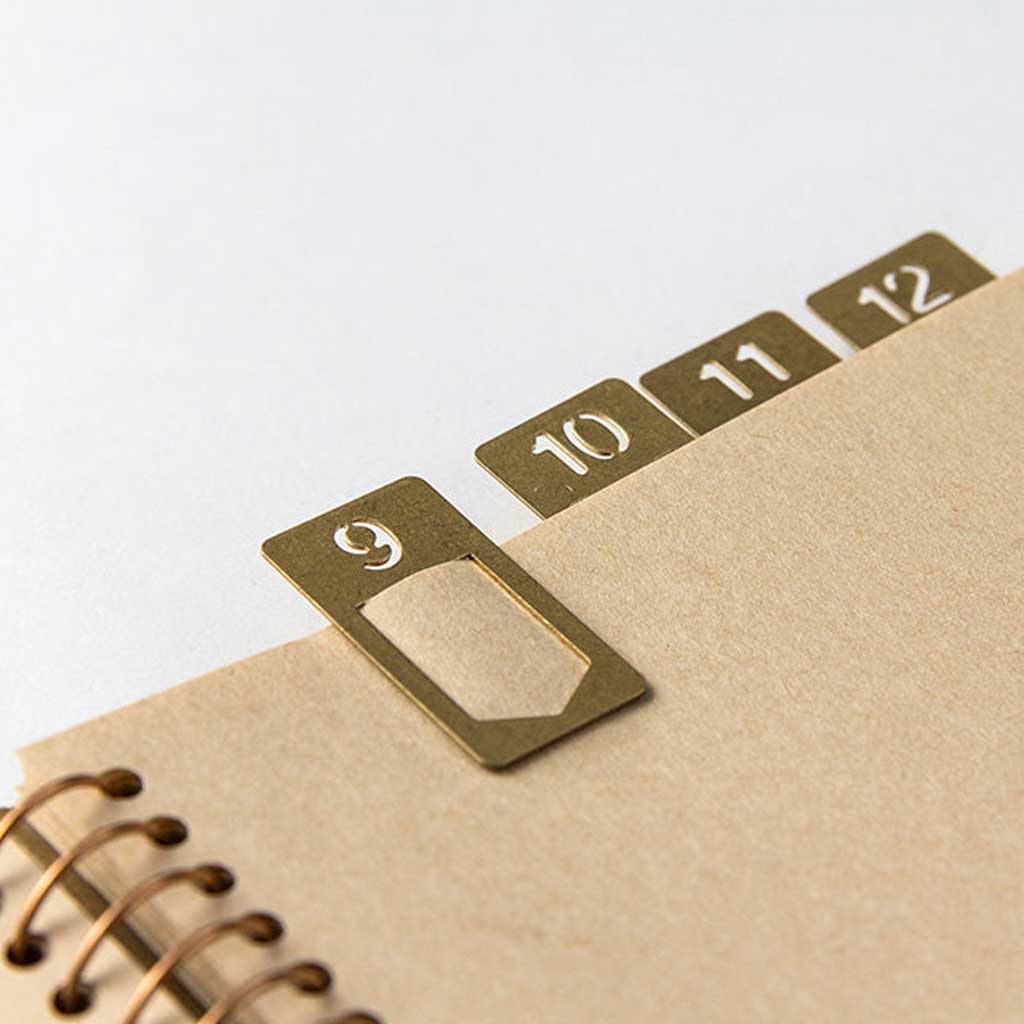 Traveler&#39;s Brass Number Clips at Boston General Store