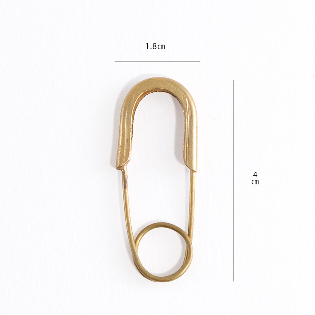 Brass Safety Pins, Set of 6    at Boston General Store
