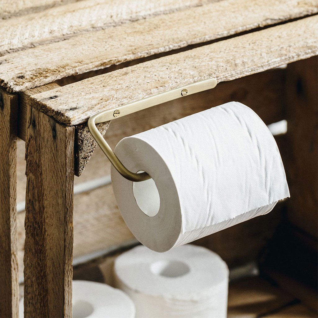 Fog Linen Brass Toilet Paper Holder - Thumbnail 4