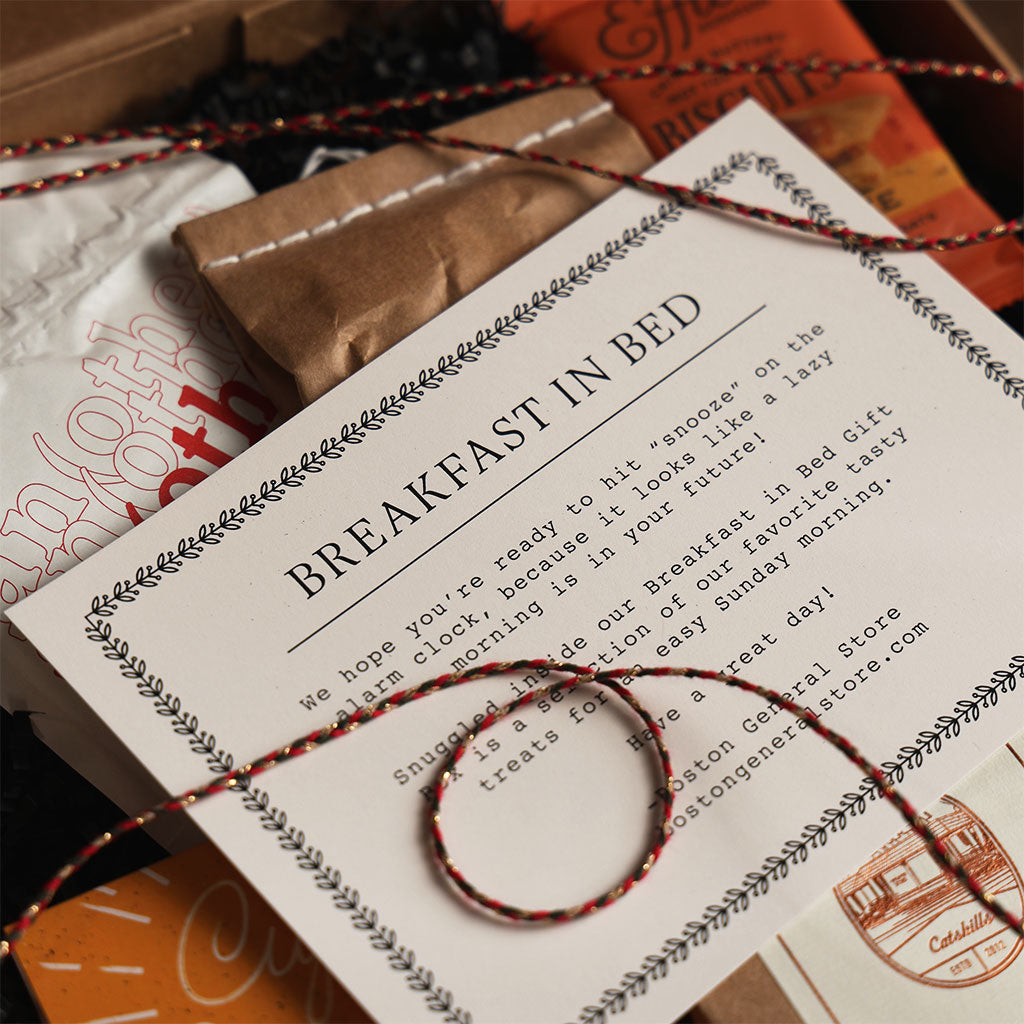 Breakfast In Bed Gift Box at Boston General Store