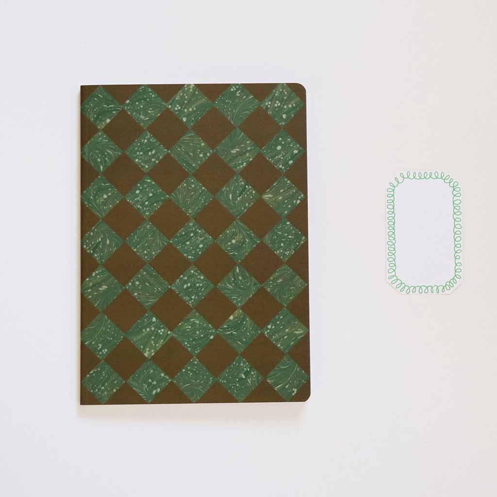 A5 Checkered Sketch Notebooks    at Boston General Store