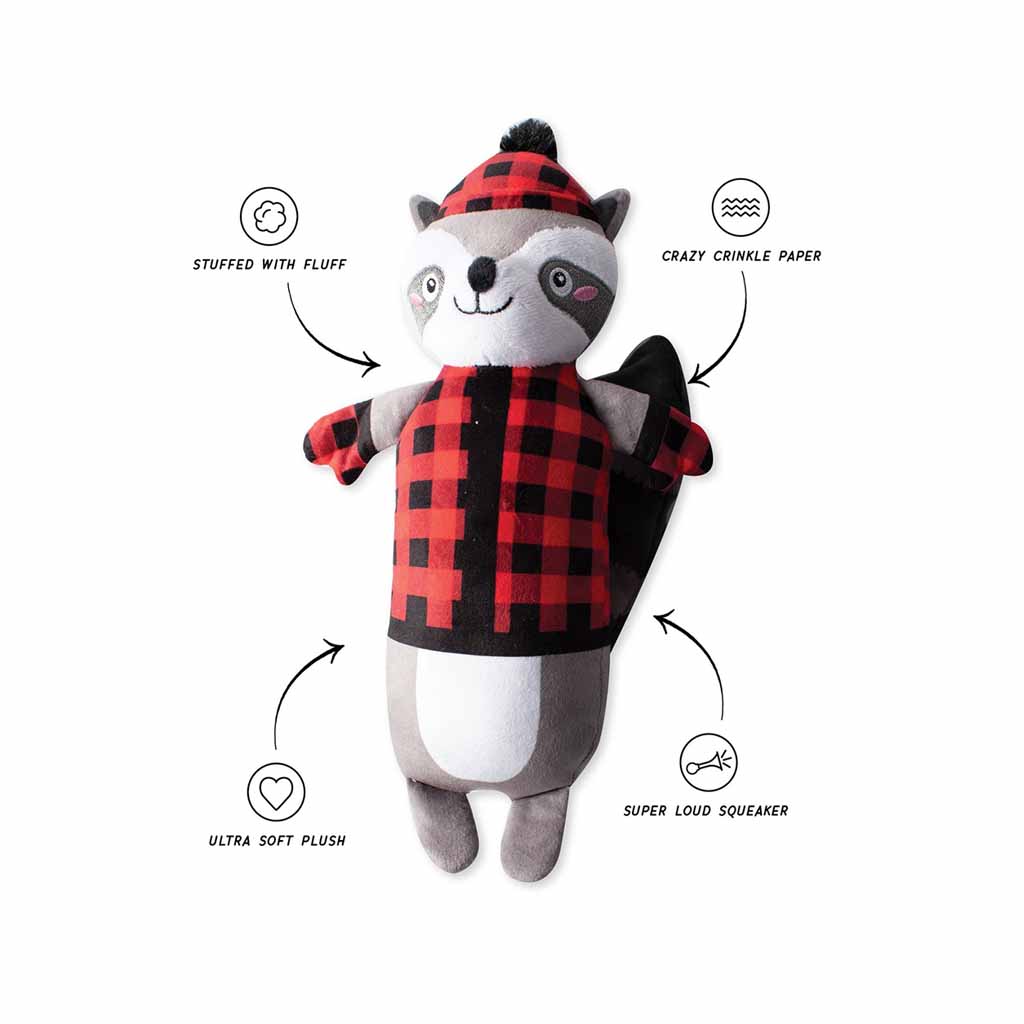 Brrring On the Snow Plush Dog Toy Boston General Store