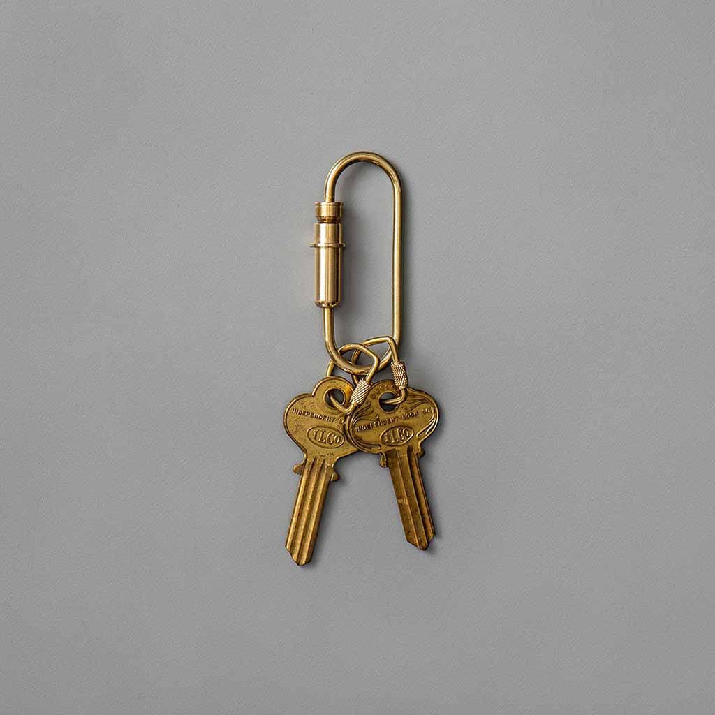 Polished Brass Bullet Carabiner    at Boston General Store