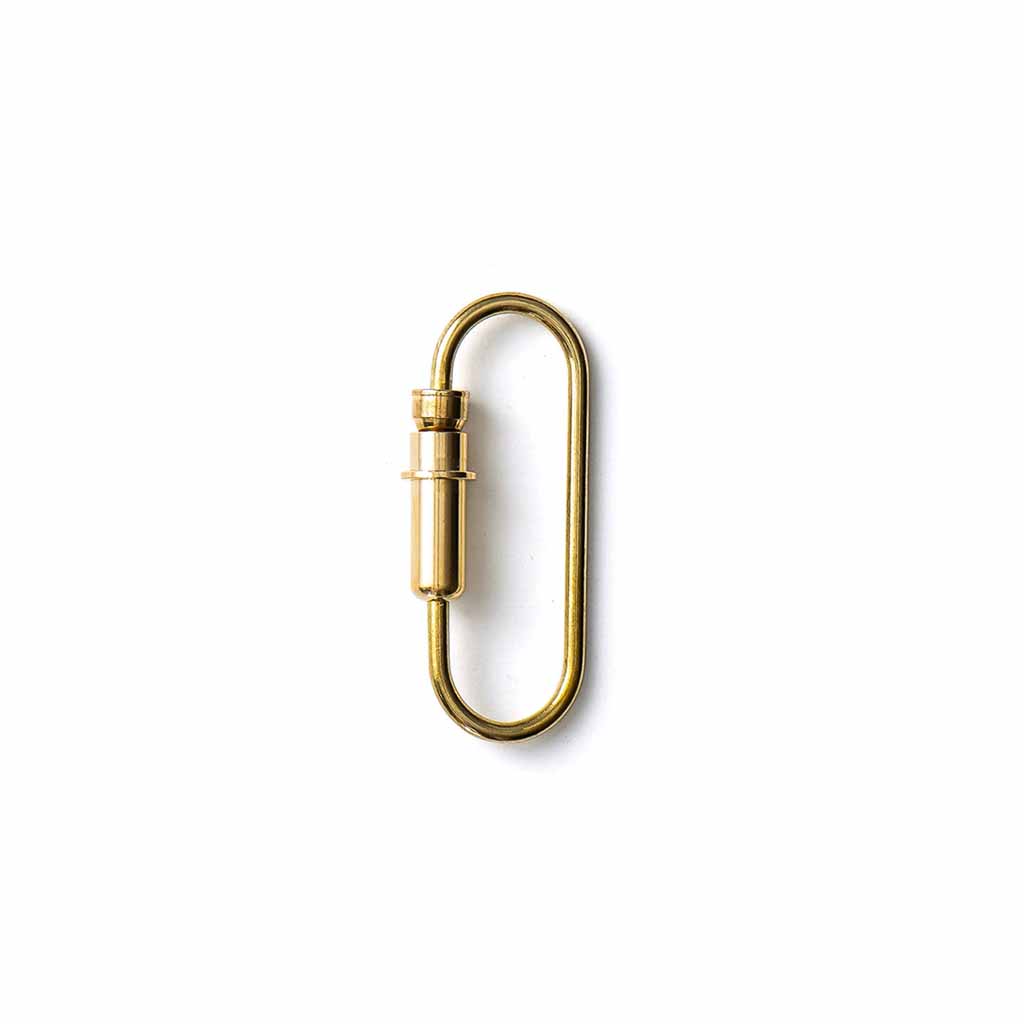 Polished Brass Bullet Carabiner    at Boston General Store