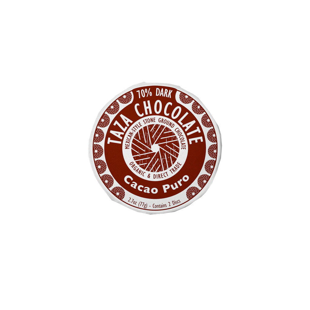Taza Chocolate Cacao Puro packaging on a white background