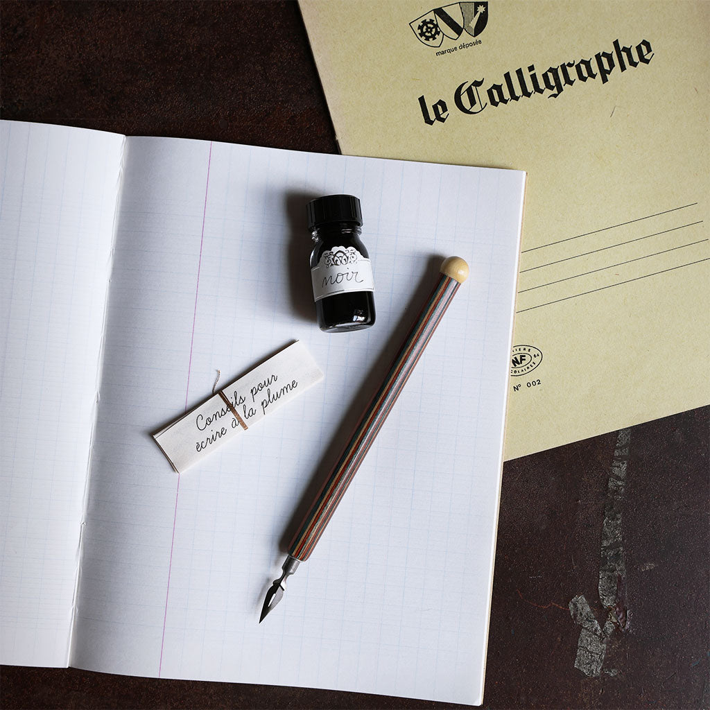 Calligraphy Set with Dip Pen + Ink    at Boston General Store