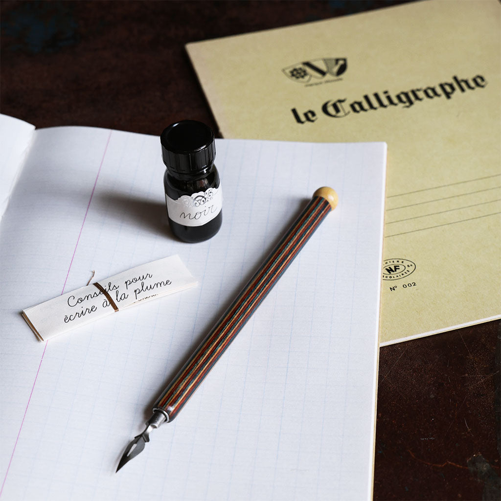 L'Ecritoire Calligraphy Set with Dip Pen + Ink