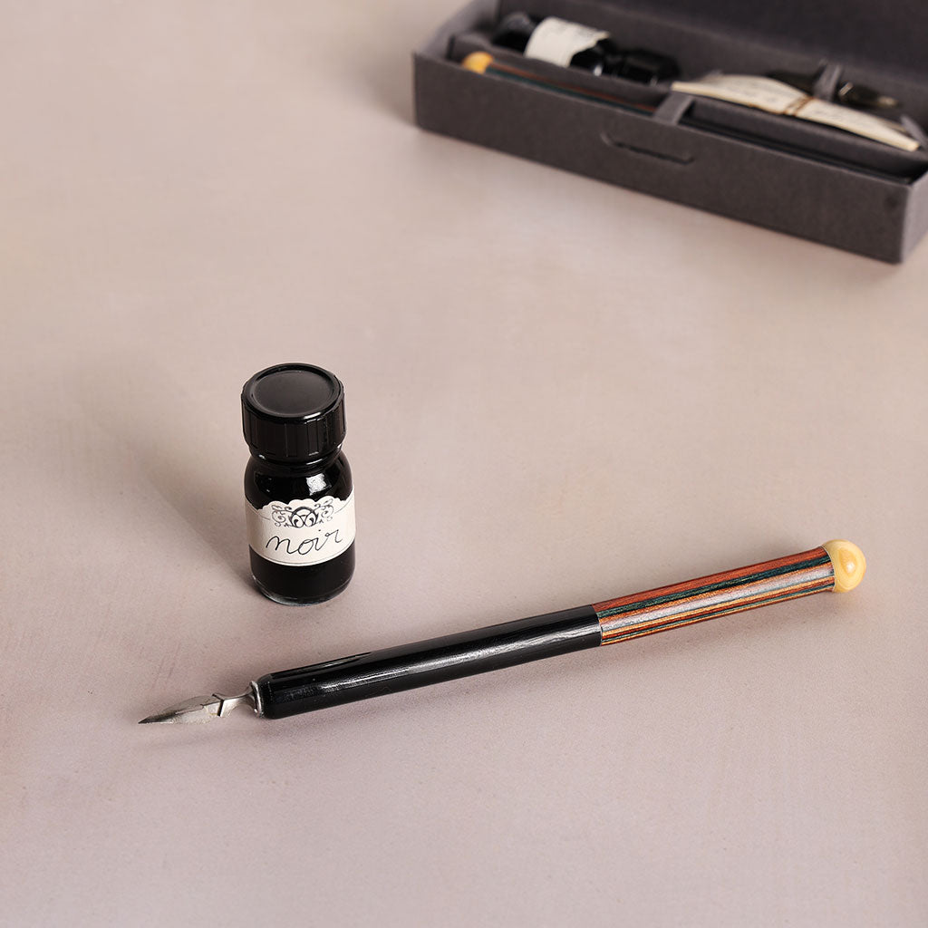 Calligraphy Set with Dip Pen + Ink    at Boston General Store
