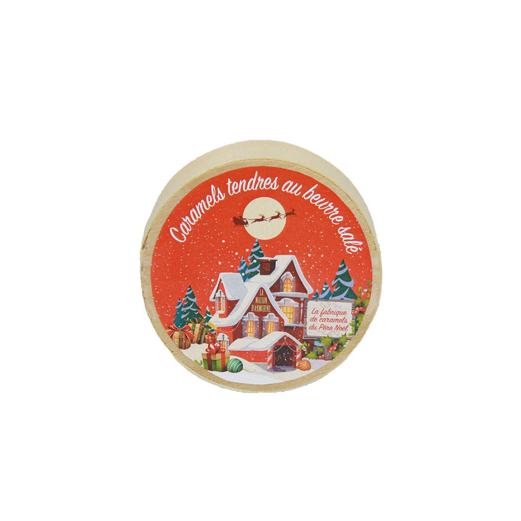 Caramel Tendres with Fleur de Sel in Wood Holiday Box Boston General Store