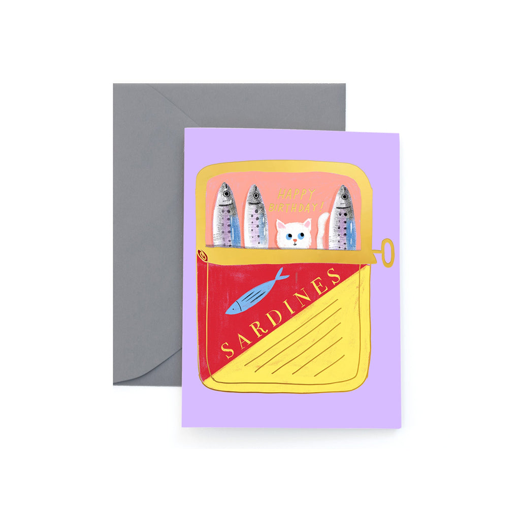 Tinned Fish Birthday Card    at Boston General Store