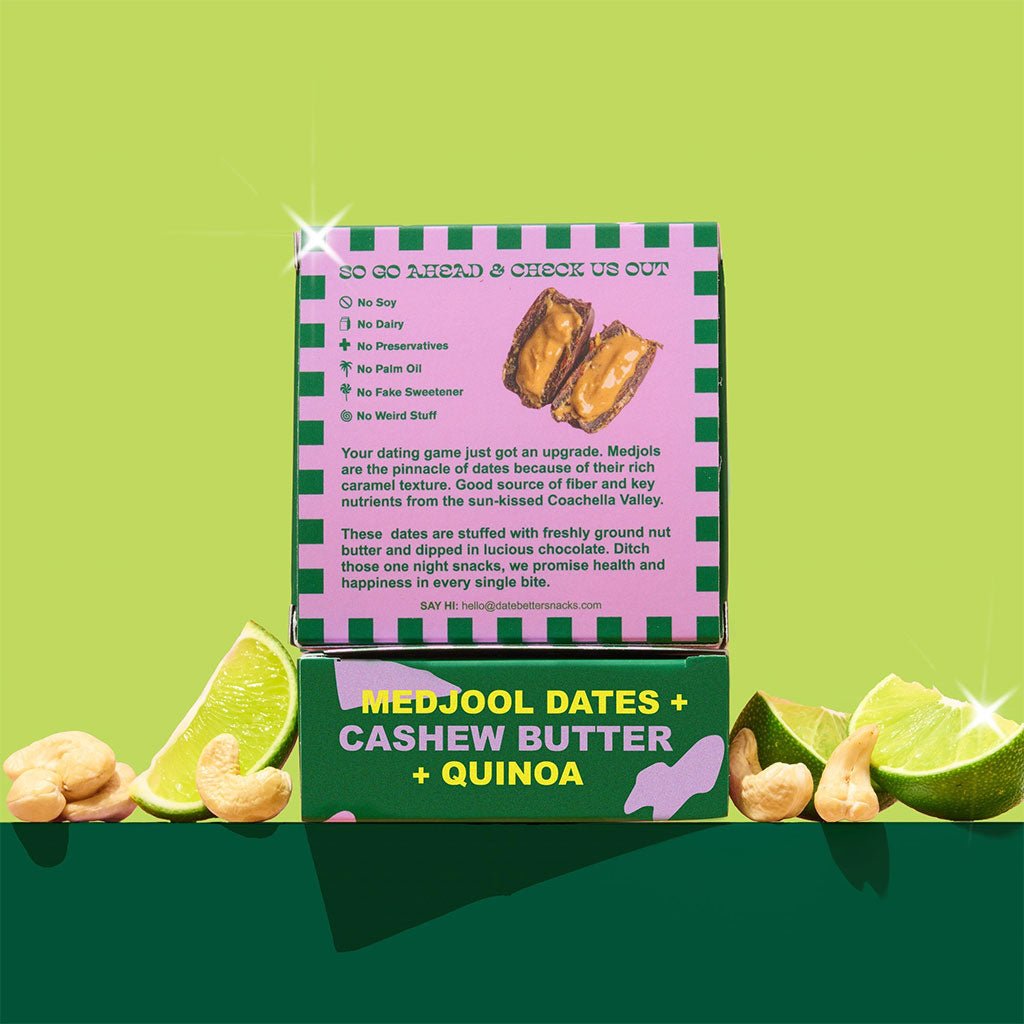 Cashew Lime Crisp Date Snack Boston General Store