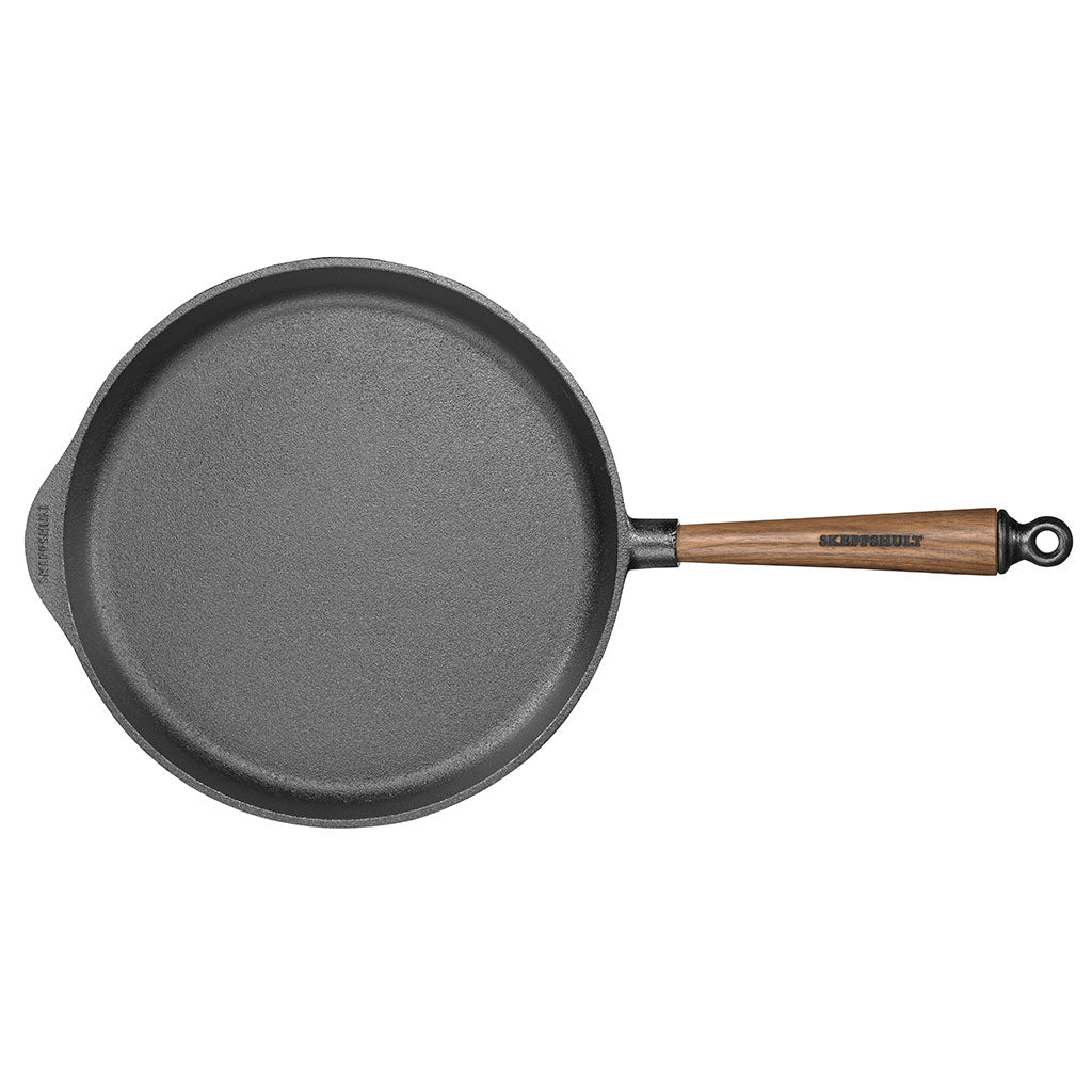 Cast Iron Deep Skillet 11&quot; with Walnut Handle Boston General Store