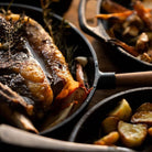 Cast Iron Skillet 8.5" with Walnut Handle Boston General Store