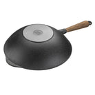Cast Iron Wok 12" with Walnut Handle Boston General Store