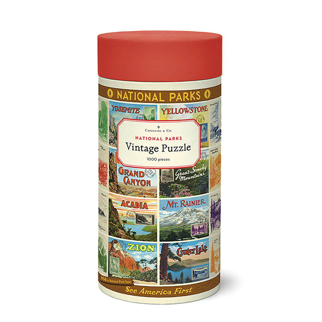 NEW! National Parks II Vintage-Themed Puzzle    at Boston General Store