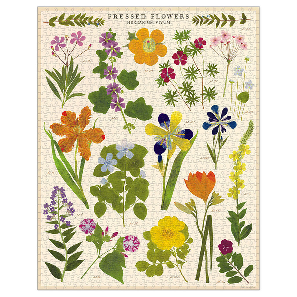 Pressed Flowers Vintage-Themed Puzzle    at Boston General Store