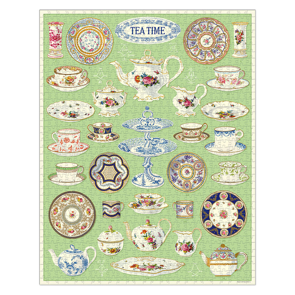 Tea Time Vintage-Themed Puzzle    at Boston General Store