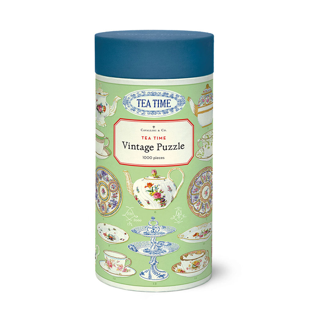 Tea Time Vintage-Themed Puzzle    at Boston General Store