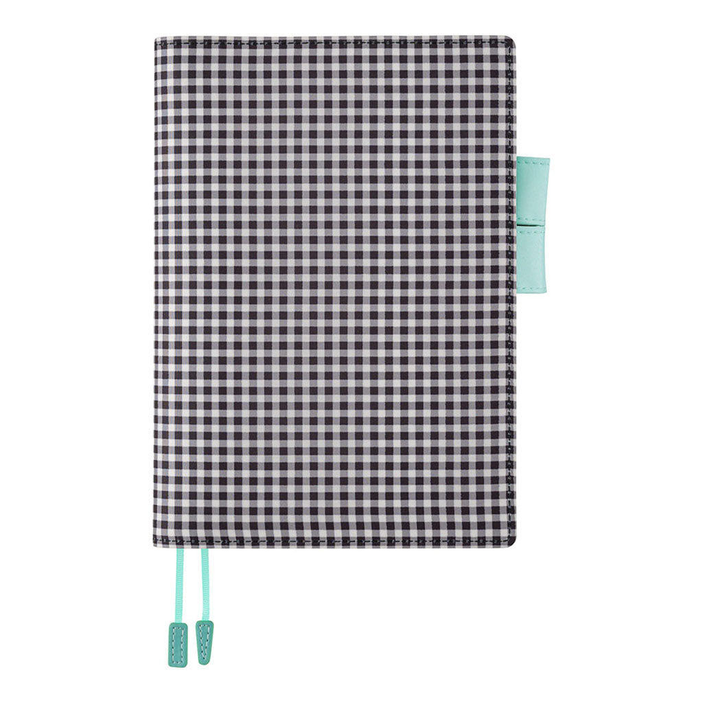 Hobonichi Techo Cover Cousin A5 - Black Gingham    at Boston General Store