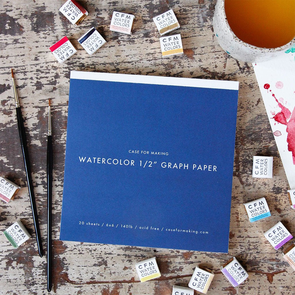 CfM 1/2" Graph Watercolor Paper Boston General Store