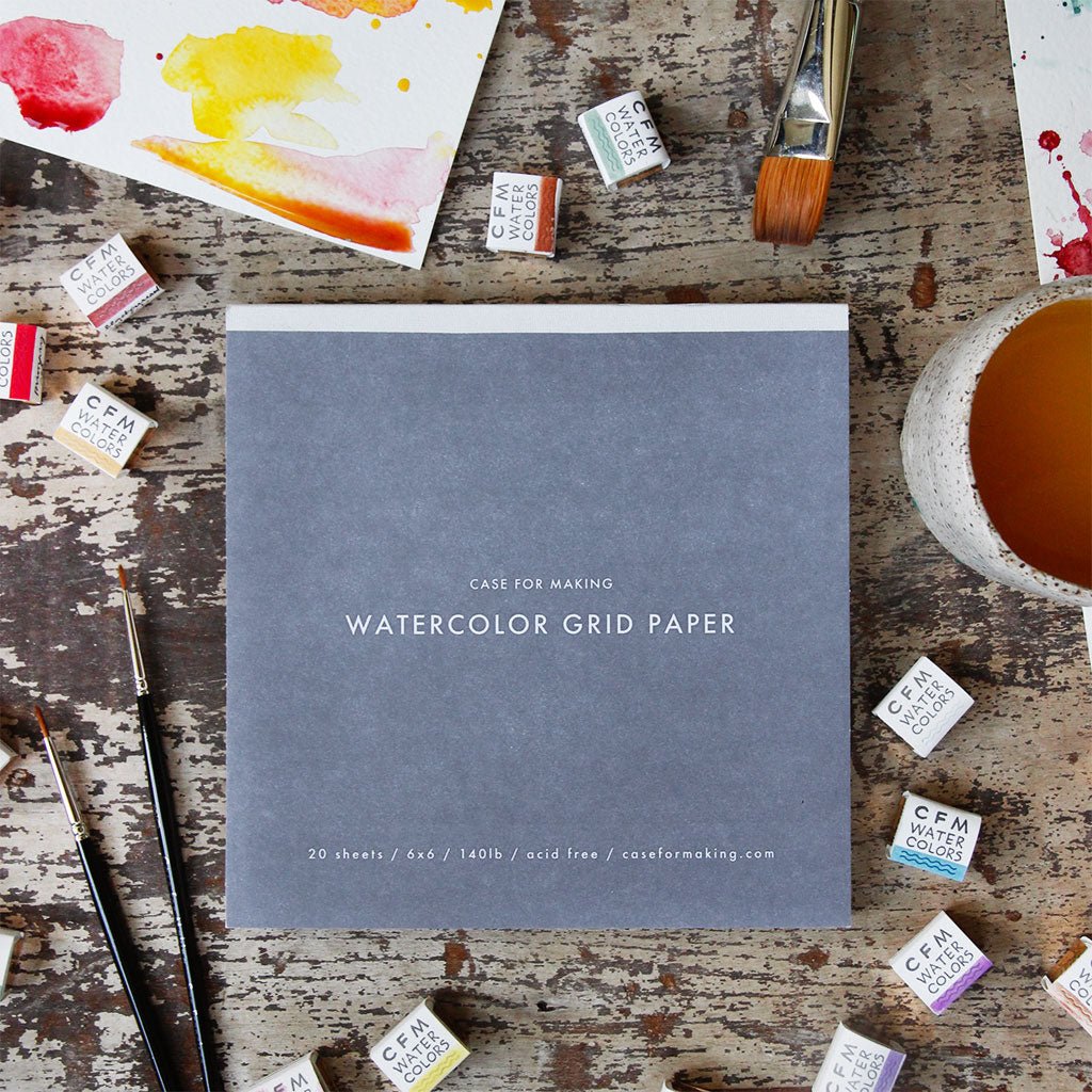 CfM Grid Watercolor Paper Boston General Store