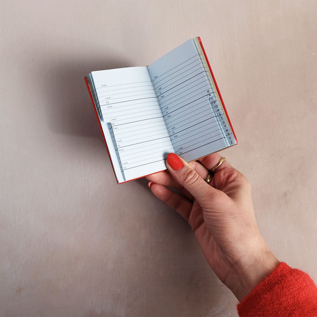 Charing Cross Small Leather Address Book Boston General Store