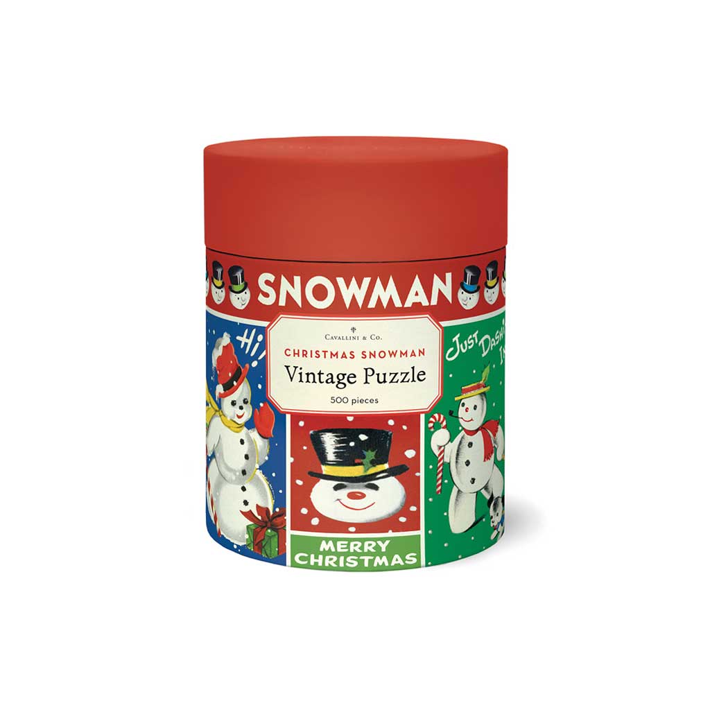 Christmas Snowman Vintage Puzzle Boston General Store