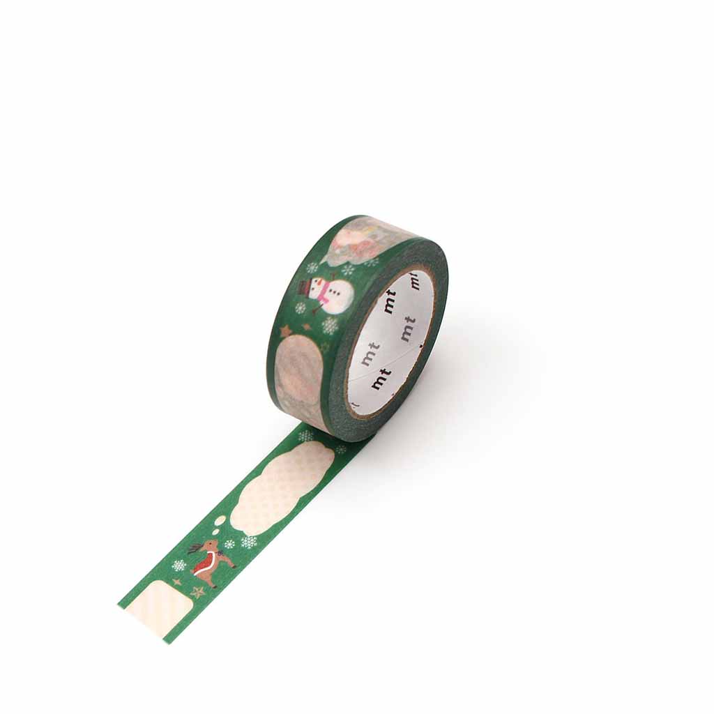 MT Christmas Washi Tape Christmas Speech Balloon (15mm)   at Boston General Store