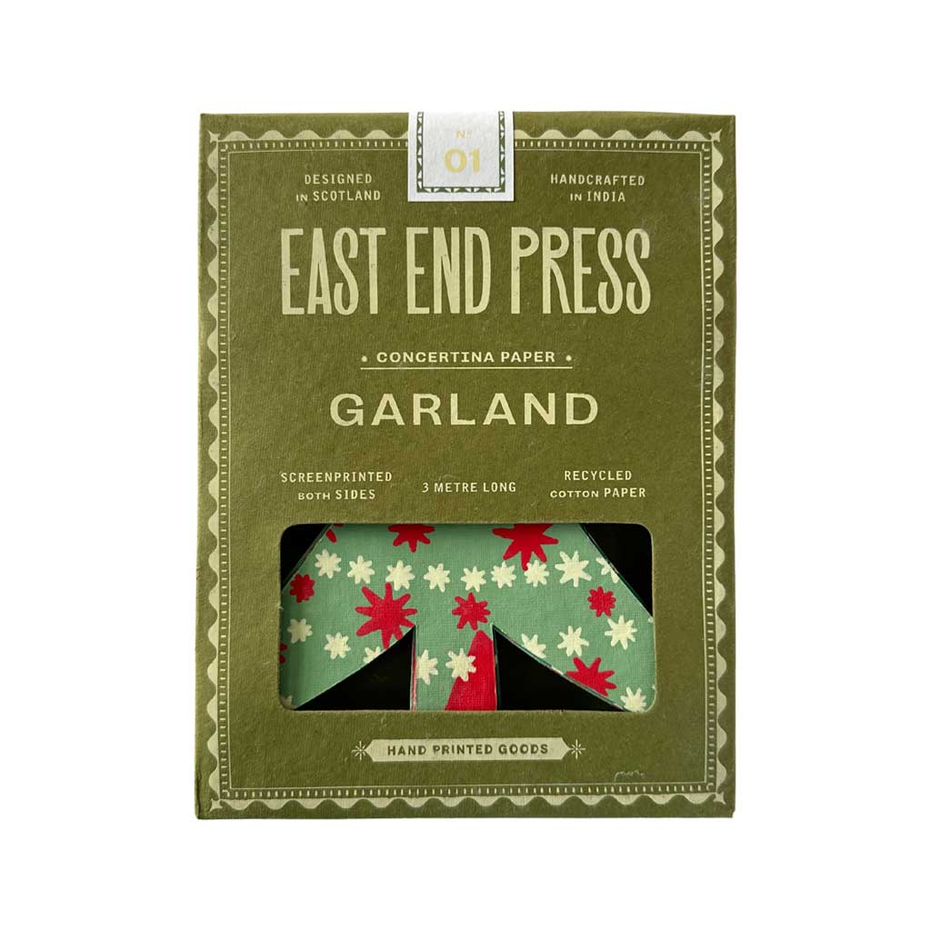 Christmas Trees Concertina Garland Boston General Store