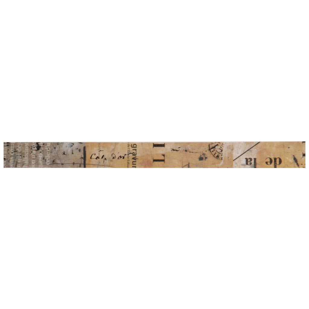 A long strip of Collage A washi tape design from Yoko Inoue's CRAFT Log washi tape by Classiky 
