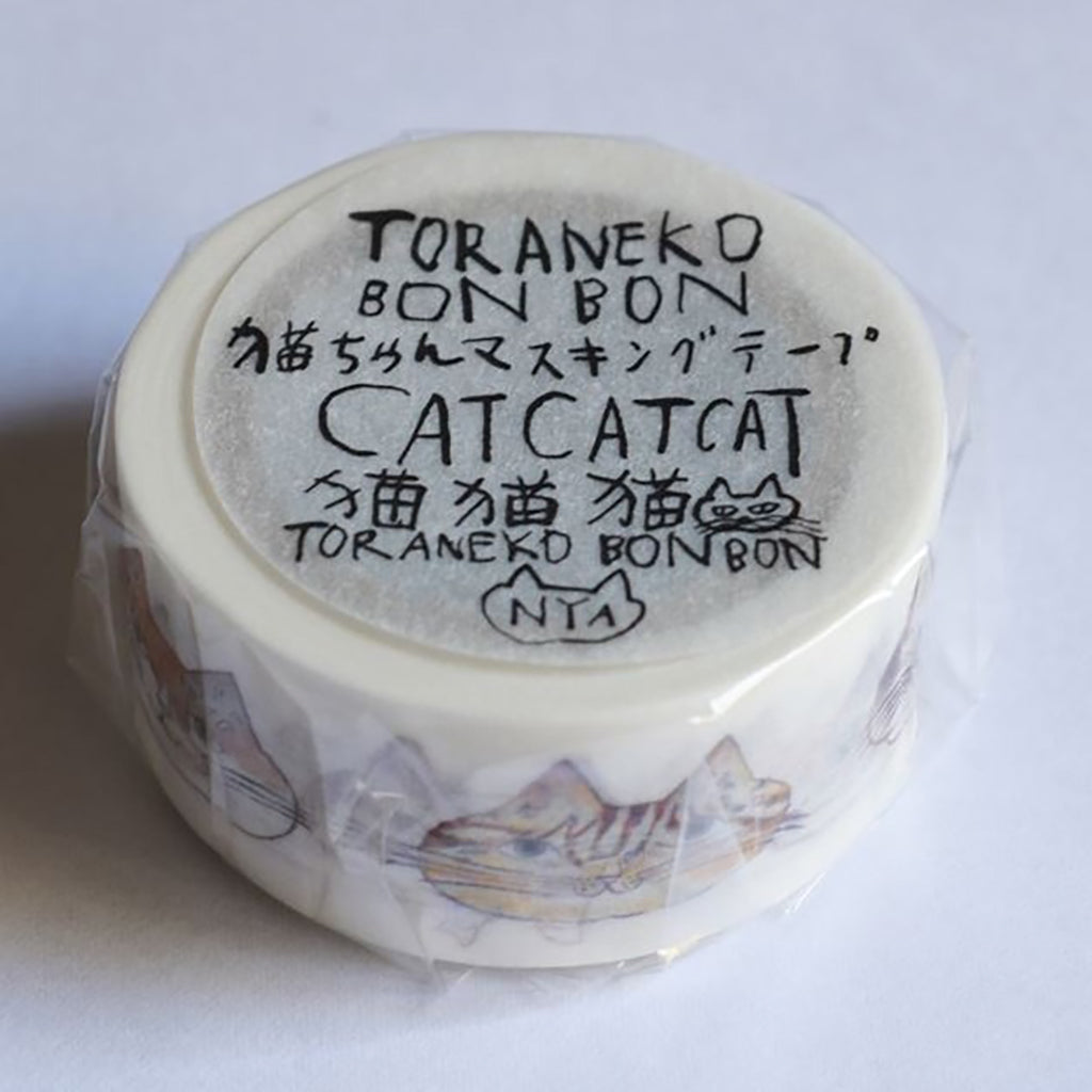 Toraneko Bonbon Cat Washi Tape    at Boston General Store