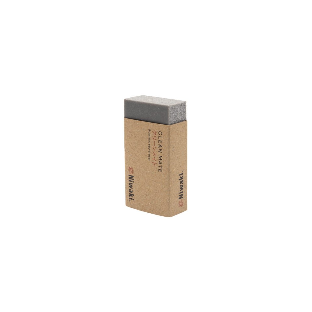 Niwaki Clean Mate rust and sap eraser block in packaging on white background