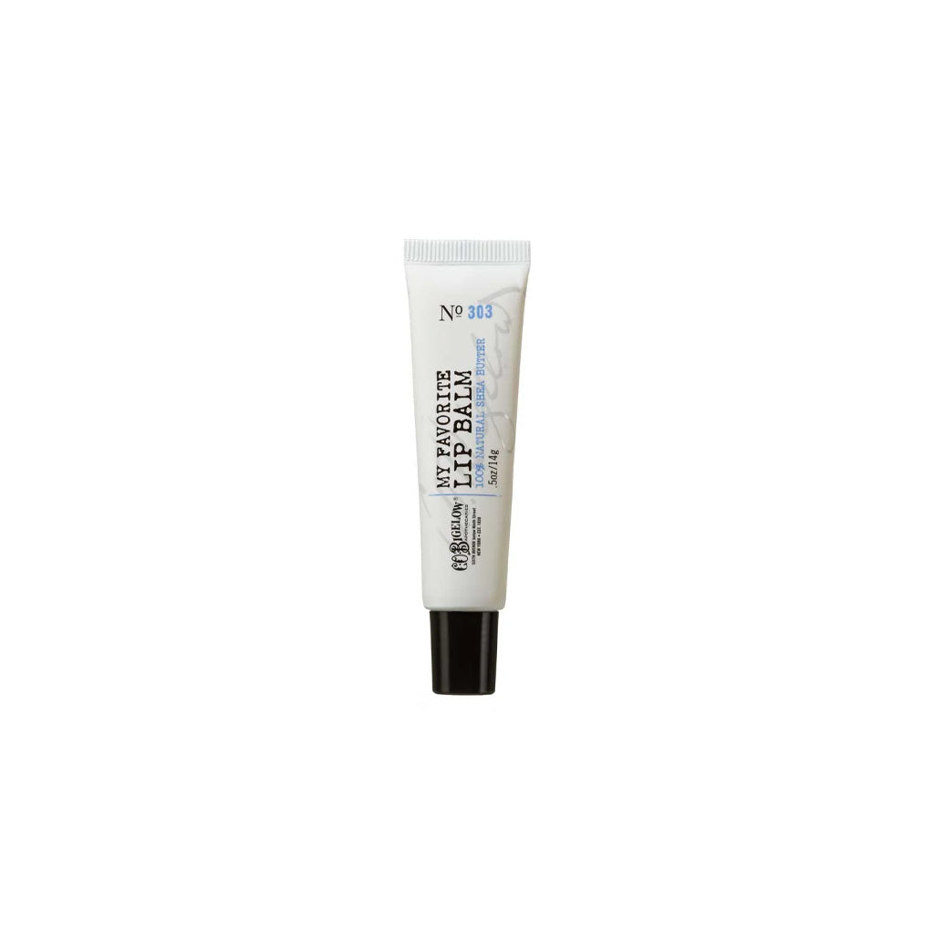 Single tube of C.O. Bigelow lip balm.