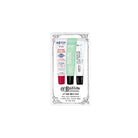 Front of lip balm gift set packaging.