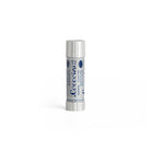 Silver and navy tube of Coccoina Adhesive on a white background