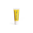 Yellow tube of Coccoina Mia White Vinyl Glue Adhesive on white background