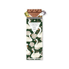 Eggnog chocolate bar in gold foil and packaging with illustrated swans.