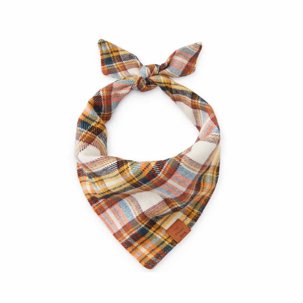 Cornucopia Flannel Dog Bandana    at Boston General Store