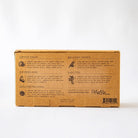 Back of el guapo gift set box with drink mix recipes on a white background