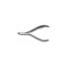 Metal cuticle nippers on a white background