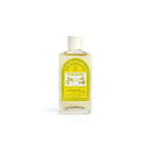 Bottle of D.R. Harris & Co. Verbena bath oil on a white background