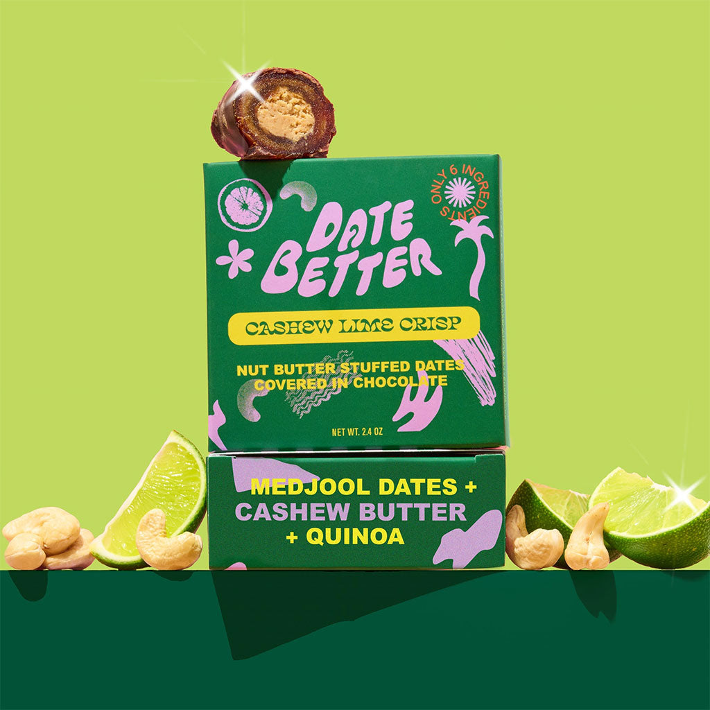 Cashew Lime Crisp Date Snack