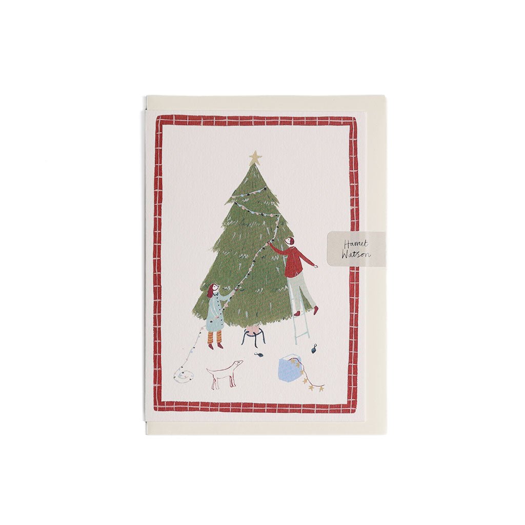 Decorating the Tree Holiday Card Boston General Store